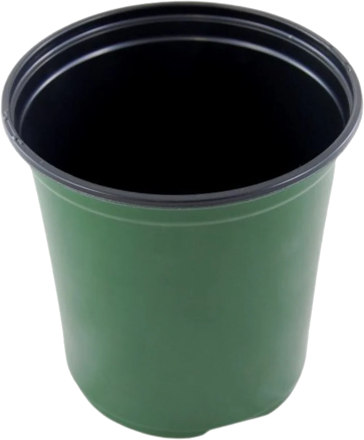 21cm Euro Pot Coex Tall Green/Black - 190 per case - Grower